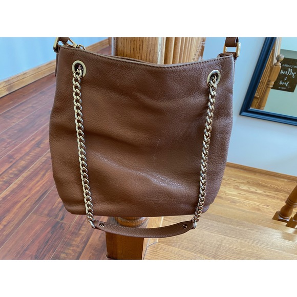 Michael Kors Brown Leather Hobo Satchel - Picture 3 of 10